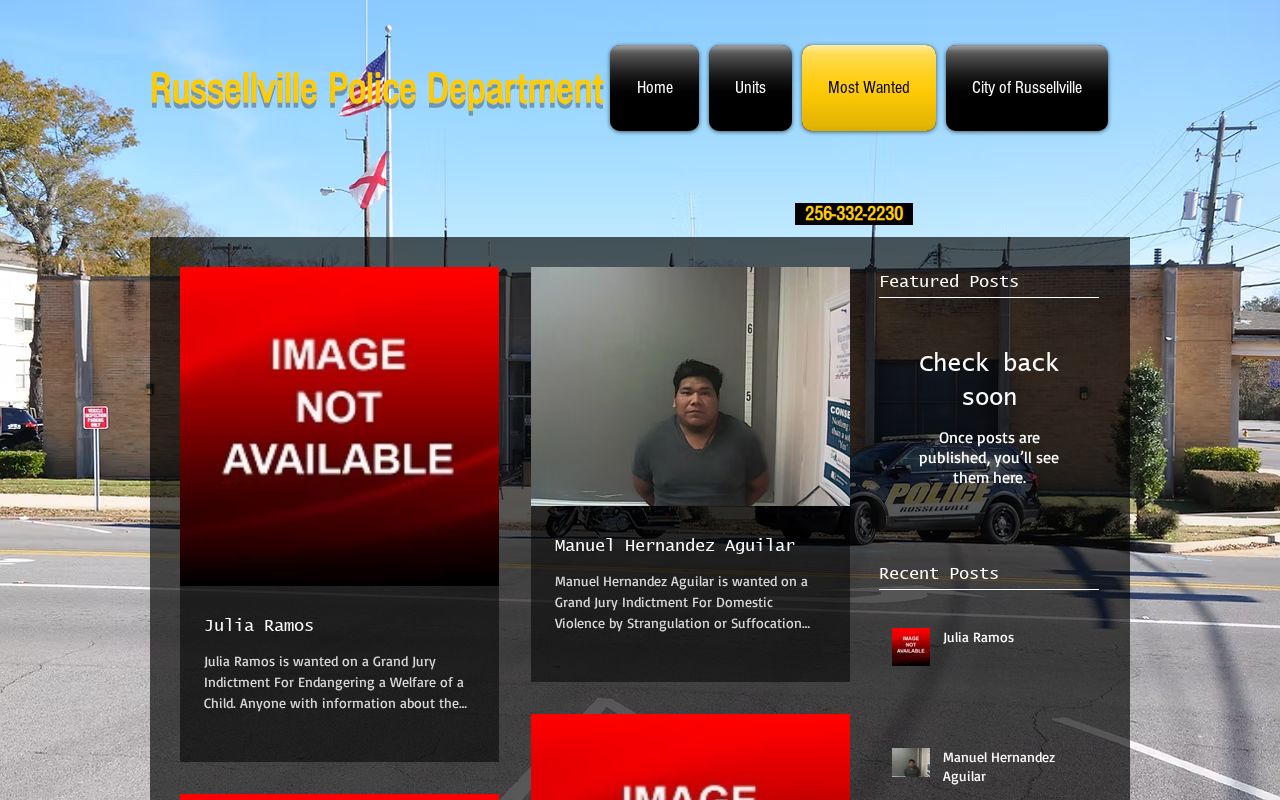 Franklin County Russellville Police wanted record source